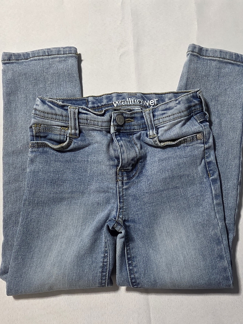 WallFlower Girl Skinny Jeans Light Wash Stretch Adjustable Waist Size 6